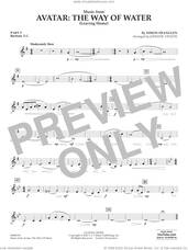 Cover icon of Music from Avatar: The Way Of Water (Leaving Home) (arr. Vinson) sheet music for concert band (pt.5 - baritone t.c.) by Simon Franglen and Johnnie Vinson, intermediate skill level