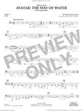 Cover icon of Music from Avatar: The Way Of Water (Leaving Home) (arr. Vinson) sheet music for concert band (pt.5 - tuba) by Simon Franglen and Johnnie Vinson, intermediate skill level