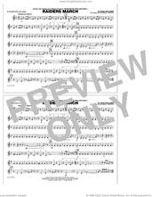 Cover icon of Raiders March (arr. Johnnie Vinson) sheet music for marching band (Eb baritone sax) by John Williams and Johnnie Vinson, intermediate skill level