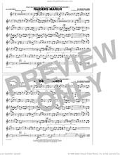 Cover icon of Raiders March (arr. Johnnie Vinson) sheet music for marching band (1st Bb trumpet) by John Williams and Johnnie Vinson, intermediate skill level