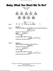 Cover icon of Baby, What You Want Me To Do sheet music for guitar (chords) by Etta James and Jimmy Reed, intermediate skill level