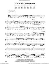 Cover icon of You Can't Hurry Love sheet music for guitar solo (chords) by The Supremes, Brian Holland, Edward Holland Jr. and Lamont Dozier, easy guitar (chords)