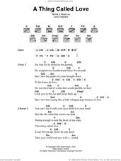 Cover icon of A Thing Called Love sheet music for guitar (chords) by Johnny Cash and Jerry Hubbard, intermediate skill level