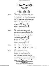 Cover icon of Like The 309 sheet music for guitar (chords) by Johnny Cash, intermediate skill level