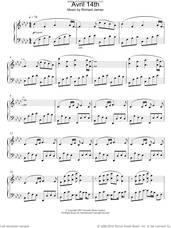 Cover icon of Avril 14th sheet music for piano solo by Aphex Twin, intermediate skill level