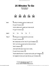 Cover icon of 25 Minutes To Go sheet music for guitar (chords) by Johnny Cash and Shel Silverstein, intermediate skill level