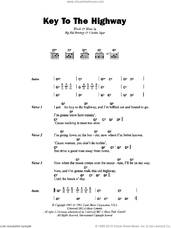 Cover icon of Key To The Highway sheet music for guitar (chords) by Big Bill Broonzy and Charles Segar, intermediate skill level