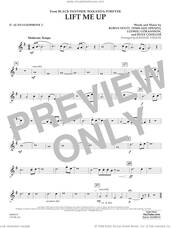 Cover icon of Lift Me Up (from Black Panther: Wakanda Forever) (arr. Vinson) sheet music for concert band (Eb alto saxophone 2) by Rihanna, Johnnie Vinson, Ludwig Goransson, Robyn Fenty, Ryan Coogler and Temilade Openiyi, intermediate skill level