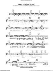 Cover icon of Here It Comes Again sheet music for voice and other instruments (fake book) by Chisholm Melanie, intermediate skill level