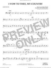 Cover icon of I Vow To Thee, My Country (arr. Murtha) sheet music for concert band (baritone b.c.) by Gustav Holst, Paul Murtha and Cecil Spring Rice, intermediate skill level
