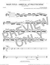 Cover icon of Main Title - Arrival At Polytechnic (from Chevalier) sheet music for violin solo by Kris Bowers and Chevalier de Saint-Georges, classical score, intermediate skill level