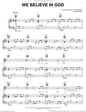 Cover icon of We Believe In God sheet music for voice, piano or guitar by Amy Grant and Wes King, intermediate skill level