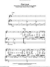 Cover icon of One Love sheet music for voice, piano or guitar by Massive Attack, intermediate skill level