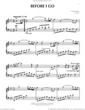 Cover icon of Before I Go sheet music for piano solo by Yanni, intermediate skill level