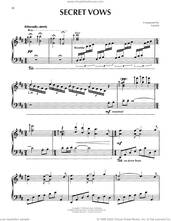 Cover icon of Secret Vows sheet music for piano solo by Yanni, intermediate skill level