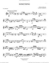 Cover icon of Something sheet music for Xylophone Solo (xilofone, xilofono, silofono) by The Beatles and George Harrison, intermediate skill level
