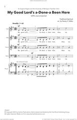 Cover icon of My Good Lord's a-Done-a Been Here (arr. Stacey V. Gibbs) sheet music for choir (SATB: soprano, alto, tenor, bass)  and Stacey V. Gibbs, intermediate skill level