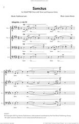 Cover icon of Sanctus sheet music for choir (SATB Divisi) by Lazaro Alonso, intermediate skill level
