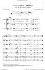 Cover icon of Ave Verum Corpus (Partner For O Magnum Mysterium) sheet music for choir (SSATTB) by Richard Burchard, intermediate skill level