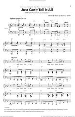 Cover icon of Just Can't Tell It All sheet music for choir (TTBB: tenor, bass) by Byron J. Smith, intermediate skill level
