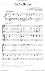 Cover icon of I Am Not My Own sheet music for choir (SATB: soprano, alto, tenor, bass) by Sean Paul, intermediate skill level