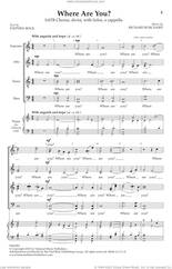 Cover icon of Where Are You? sheet music for choir (SATB Divisi) by Richard Burchard and Stephen Bock, intermediate skill level