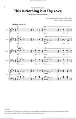 Cover icon of This Is Nothing But Thy Love sheet music for choir (SATB Divisi) by Patrick Vu and Rabindranath Tagore, intermediate skill level