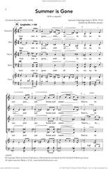 Cover icon of Summer Is Gone sheet music for choir (SATB: soprano, alto, tenor, bass) by Samuel Coleridge-Taylor and Christina Rossetti, intermediate skill level