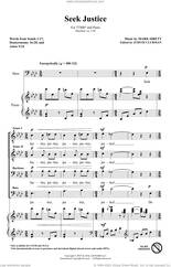 Cover icon of Seek Justice sheet music for choir (TTBB: tenor, bass) by Mark Sirett, intermediate skill level