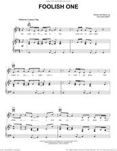 Cover icon of Foolish One (Taylor's Version) (From The Vault) sheet music for voice, piano or guitar by Taylor Swift, intermediate skill level
