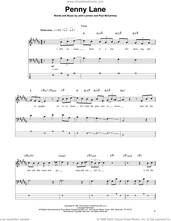 Cover icon of Penny Lane sheet music for bass (tablature) (bass guitar) by The Beatles, John Lennon and Paul McCartney, intermediate skill level