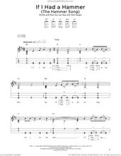 Cover icon of If I Had A Hammer (The Hammer Song) (arr. Steven B. Eulberg) sheet music for dulcimer solo by Peter, Paul & Mary, Steven B. Eulberg, Lee Hays and Pete Seeger, intermediate skill level