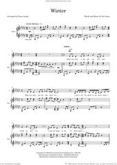 Cover icon of Winter (arr. Fiona Lander) sheet music for choir (SSA: soprano, alto) by Tori Amos and Fiona Lander, intermediate skill level