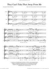 Cover icon of They Can't Take That Away From Me (arr. Gitika Partington) sheet music for choir (SATB: soprano, alto, tenor, bass) by George Gershwin, Gitika Partington and Ira Gershwin, intermediate skill level