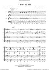 Cover icon of It Must Be Love (arr. Wendy Sergeant) sheet music for choir (SATB: soprano, alto, tenor, bass) by Madness, Wendy Sergeant and Labi Siffre, intermediate skill level