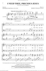 Cover icon of I Need Thee, Precious Jesus sheet music for choir (SATB: soprano, alto, tenor, bass) by Robert Sterling and Frederick Whitfield, intermediate skill level