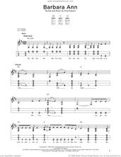 Cover icon of Barbara Ann sheet music for dulcimer solo by The Beach Boys and Fred Fassert, intermediate skill level