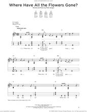 Cover icon of Where Have All The Flowers Gone? sheet music for dulcimer solo by Pete Seeger, Peter, Paul & Mary and The Kingston Trio, intermediate skill level