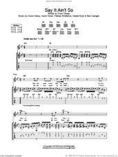 Cover icon of Say It Ain't So sheet music for guitar (tablature) by The Thrills, intermediate skill level