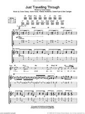 Cover icon of Just Travelling Through sheet music for guitar (tablature) by The Thrills, intermediate skill level