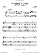 Cover icon of What's Up, Duloc? sheet music for voice, piano or guitar by Shrek The Musical, David Lindsay-Abaire and Jeanine Tesori, intermediate skill level