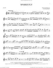 Cover icon of Sparks Fly sheet music for flute solo by Taylor Swift, intermediate skill level