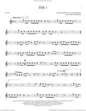 Cover icon of the 1 sheet music for flute solo by Taylor Swift and Aaron Dessner, intermediate skill level