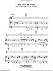 Cover icon of For What It's Worth sheet music for voice, piano or guitar by The Cardigans, intermediate skill level