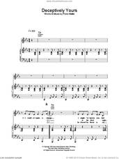 Cover icon of Deceptively Yours sheet music for voice, piano or guitar by Peter Malick and Norah Jones, intermediate skill level