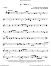Cover icon of evermore (feat. Bon Iver) sheet music for clarinet solo by Taylor Swift, Justin Vernon and William Bowery, intermediate skill level