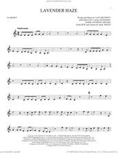 Cover icon of Lavender Haze sheet music for clarinet solo by Taylor Swift, Jack Antonoff, Jahaan Akil Sweet, Mark Anthony Spears, Sam Dew and Zoe Kravitz, intermediate skill level