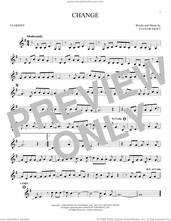 Cover icon of Change sheet music for clarinet solo by Taylor Swift, intermediate skill level