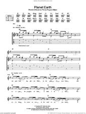 Cover icon of Planet Earth sheet music for guitar (tablature) by Prince and Prince Rogers Nelson, intermediate skill level