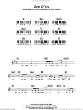 Cover icon of One Of Us sheet music for voice and other instruments (fake book) by ABBA and Benny Andersson, intermediate skill level